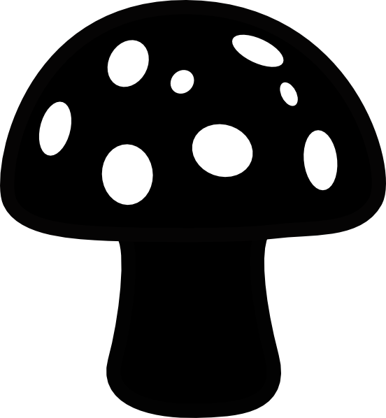 mushroom silhouette clip art - photo #5
