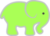 Green Ellie  Clip Art