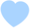 Light Blue Heart Clip Art