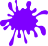 Purple Splatter Clip Art