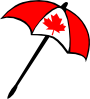 Canada Flag Umbrella Clip Art