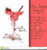 Strawberry Daiquiri Clipart Image