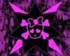 Emo Skull On Grunge Background Image