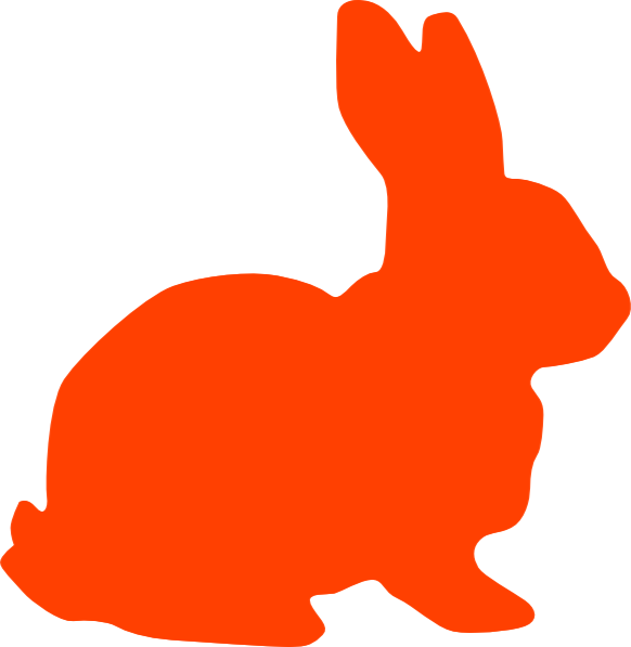 clipart image bunny silhouette - photo #27