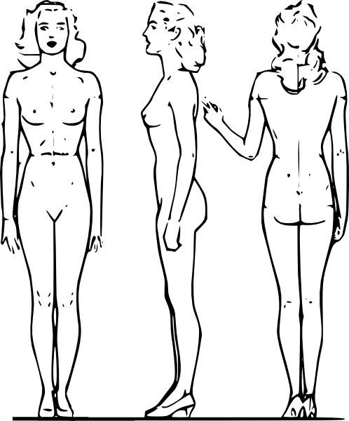 Birthday Cake Line Art. Woman Line Art clip art