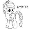 Applejack Coloring Image