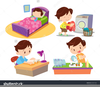 Child Chores Clipart Image