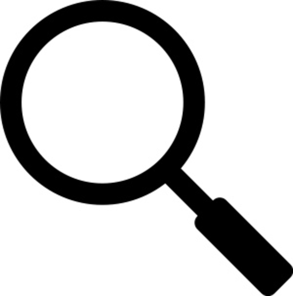 magnifying glass clipart black and white - photo #13