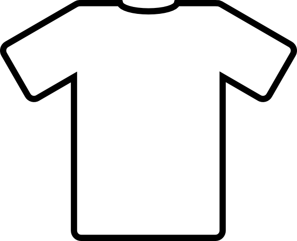 t shirt shape clipart - photo #1