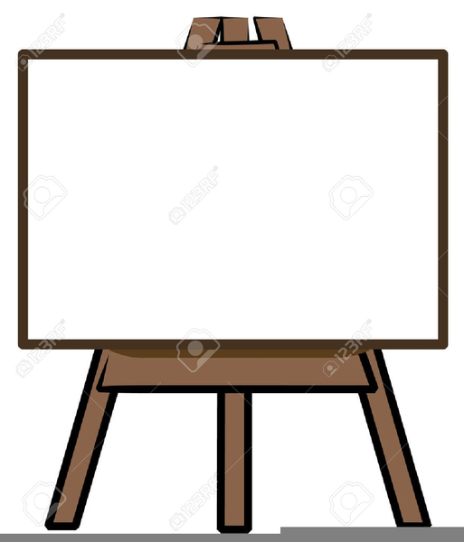 free art easel clipart