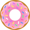 Donut Strawberry Sprinkles Image