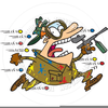 Funny Paintball Clipart Image