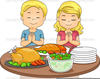 Kids Eating Clipart Image