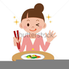 Children Eating Snack Clipart Image