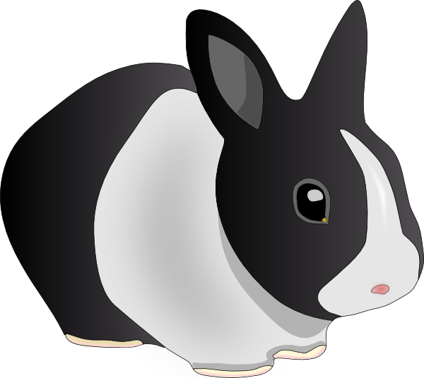 cute rabbit clipart. Danko Friendly Rabbit clip art