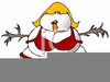 Snowman Bikini Clipart Image