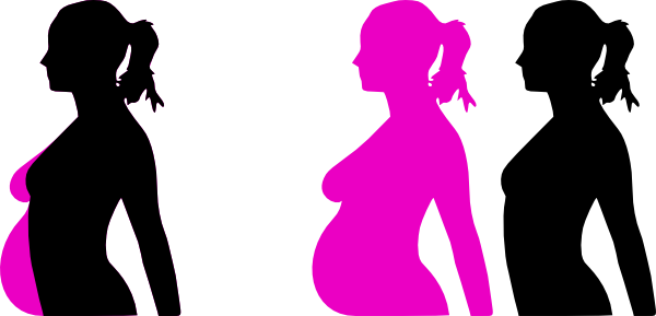 pregnant woman clipart. Pregnancy Silhouette 4 clip