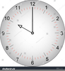 Midnight Clock Clipart Image