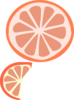 Grapefruit Slices Clip Art