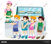 Canteen Cartoon Kids Image