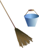 Broom Bucket Clip Art