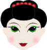 Geisha Girl Anime Clip Art