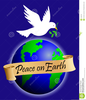 Peace On Earth Banner Clipart Image