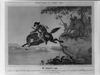 Heroic Cowboy Jump With Horse Image