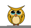 Free Owl Writing Clipart Image