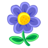 Blue Flower 256x256 Image