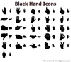 Black Hand Icons Image