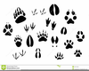 Animal Tracks Clipart Image