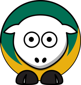 Sheep - Wright State Raiders - Team Colors - College Football Clip Art