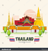 Thailand Temple Clipart Image