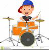 Free Drum Set Clipart Image