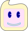 Smiley Square Face Clip Art