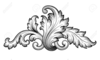Floral Scrolls Clipart Image