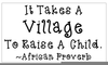 It Takes A Village To Raise A Child Clipart Image