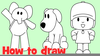 Draw Pocoyo Characters Image