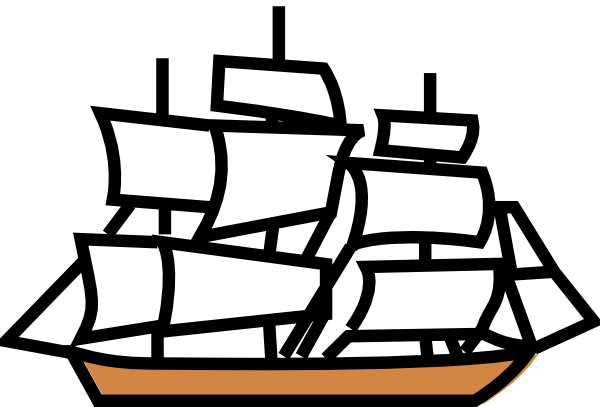 boat outline clipart - photo #20