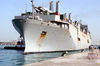 Tugboats Ease The Military Sealift Command (msc) Fast Sealift Ship Usns Bellatrix (t-akr 288) Into The Port Of Mina Ash-shu Image