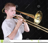 Free Clipart Trombone Player Image