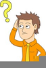 Confused Man Clipart Image