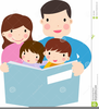 Parents Reading Clipart Image