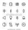 Stock Vector Simple Set Of Electronic Components Related Vector Icons For Your Design Image