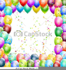 Free Clipart Balloons And Confetti Image