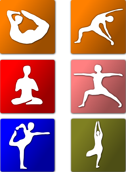 yoga asanas clipart - photo #33