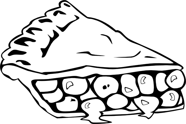 apple pie clipart black and white - photo #11