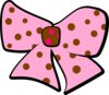 Pink And Brown Bow Clip Art