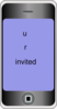 U R Invited Clip Art